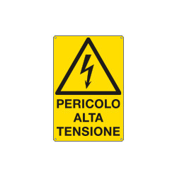 Cartello pericolo alta tensione EN ISO 7010