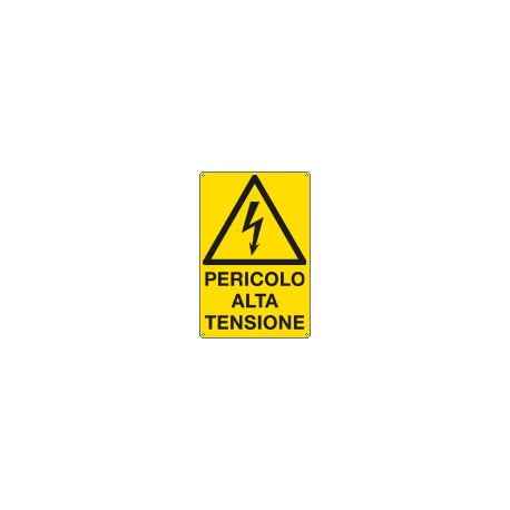 Cartello pericolo alta tensione EN ISO 7010