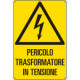 Cartello pericolo trasformatore in tensione EN ISO 7010