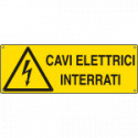 Etichetta adesiva cavi elettrici interrati EN ISO 7010
