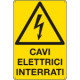 Cartello pericolo cavi elettrici interrati EN ISO 7010