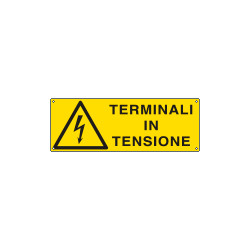 Etichetta adesiva terminali in tensione EN ISO 7010