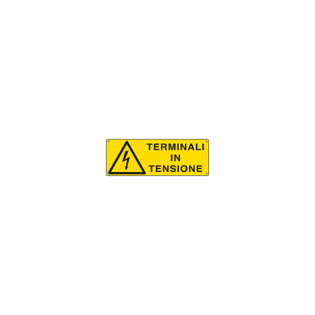 Etichetta adesiva terminali in tensione EN ISO 7010