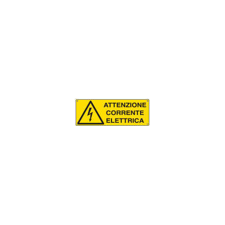 Etichetta adesiva attenzione corrente elettrica EN ISO 7010