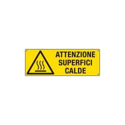 Cartello "attenzione superfici calde"