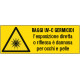 Cartello pericolo Raggi uv-c germicidi EN ISO 7010