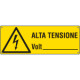 Cartello pericolo alta tensione volt. . . . EN ISO 7010