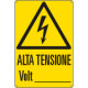 Cartello pericolo alta tensione volt. . . . EN ISO 7010