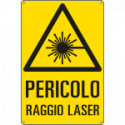 Cartello pericolo raggio laser EN ISO 7010