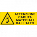 Cartello pericolo caduta oggetti EN ISO 7010