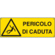 Cartello pericolo pericolo di caduta EN ISO 7010