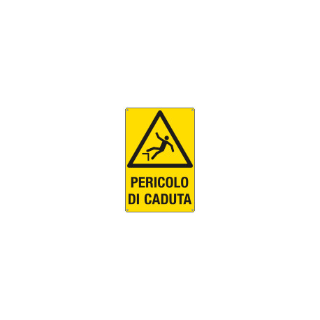Cartello pericolo pericolo di caduta EN ISO 7010