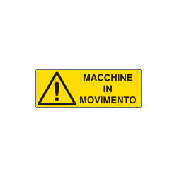 Etichetta adesiva macchine in movimento EN ISO 7010
