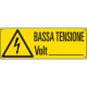 Etichetta adesiva bassa tensione Volt. EN ISO 7010