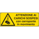 Cartello pericolo carichi sospesi EN ISO 7010