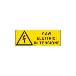 Etichetta adesiva cavi elettrici in tensione EN ISO 7010