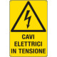Cartello cavi elettrici in tensione EN ISO 7010