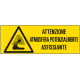 Etichetta pericolo atmosfera potenzialmente asfissiante EN ISO 7010
