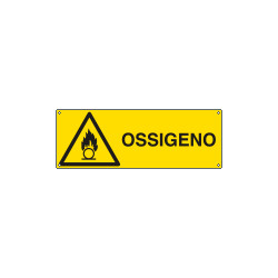 Cartello pericolo ossigeno EN ISO 7010