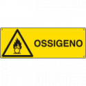 Etichetta adesiva pericolo ossigeno EN ISO 7010