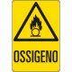 Cartello pericolo ossigeno EN ISO 7010