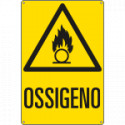 Cartello pericolo ossigeno EN ISO 7010