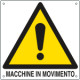 Cartello pericolo macchine in movimento EN ISO 7010