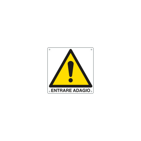 Cartello pericolo entrare adagio EN ISO 7010