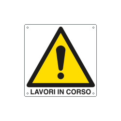Cartello pericolo lavori in corso EN ISO 7010