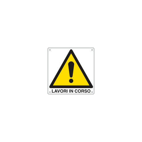Cartello pericolo lavori in corso EN ISO 7010