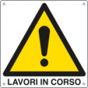 Cartello pericolo lavori in corso EN ISO 7010