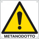 Cartello pericolo metanodotto EN ISO 7010