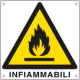 Cartello pericolo pericolo infiammabili EN ISO 7010