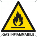 Cartello pericolo gas infiammabile EN ISO 7010