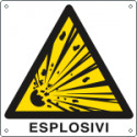 Cartello pericolo esplosivi EN ISO 7010