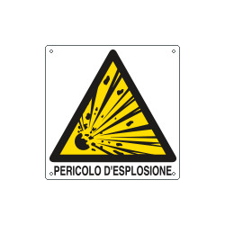 Cartello pericolo d'esplosione EN ISO 7010