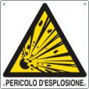 Cartello pericolo d'esplosione EN ISO 7010