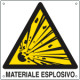 Cartello pericolo materiale esplosivo EN ISO 7010