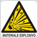 Cartello pericolo materiale esplosivo EN ISO 7010