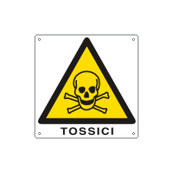 Cartello pericolo tossici EN ISO 7010