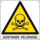 Cartello pericolo sostanze velenose EN ISO 7010