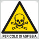 Cartello pericolo pericolo di asfissia EN ISO 7010