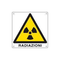 Cartello pericolo radiazioni EN ISO 7010