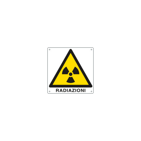 Cartello pericolo radiazioni EN ISO 7010