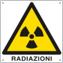 Cartello pericolo radiazioni EN ISO 7010