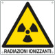 Cartello pericolo radiazioni ionizzanti EN ISO 7010