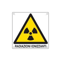Cartello pericolo radiazioni ionizzanti EN ISO 7010