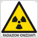 Etichetta adesiva pericolo radiazioni ionizzanti EN ISO 7010