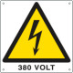 Cartello pericolo 380 Volt EN ISO 7010