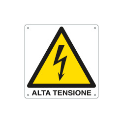 Cartello pericolo alta tensione EN ISO 7010